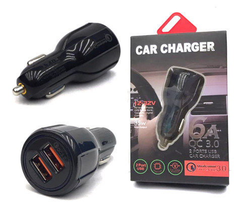 2 Port USB Quick Charge 3.0 Car Charger 6A Output